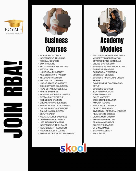 Royal Business Academy - MRR Business Courses Hub